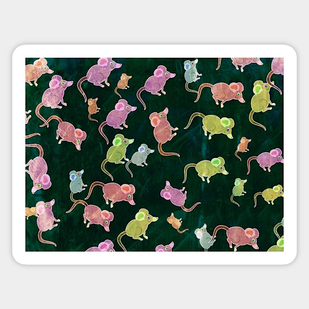 Mice Pattern Sticker by AnimalPatterns